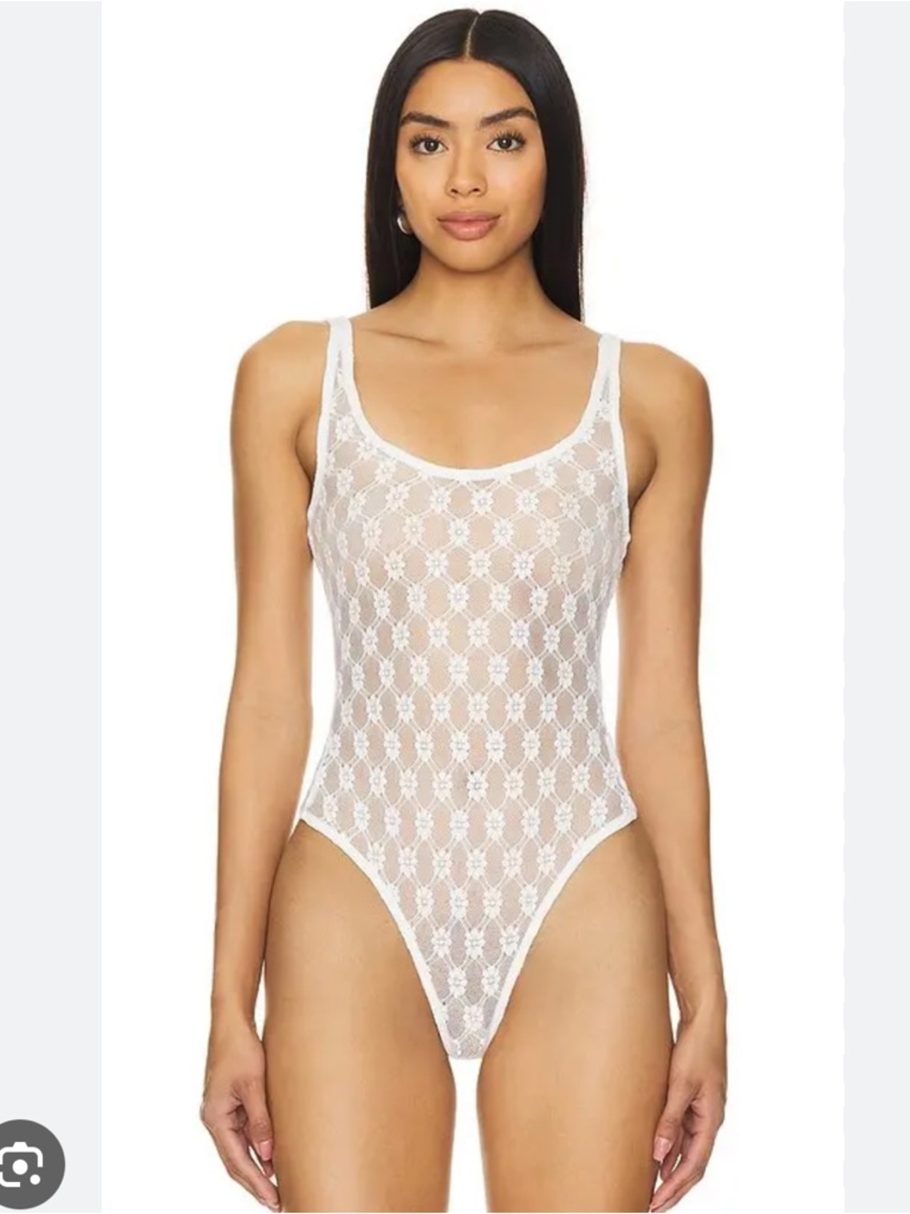 NWT BARDOT Adoni Lace Bodysuit In White size small - Picture 6 of 8